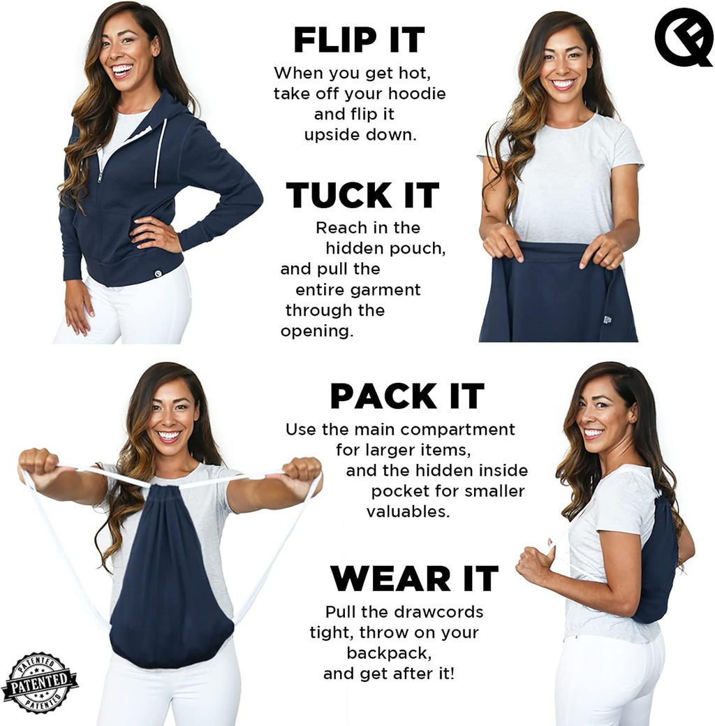 2-In-1 Reversible Backpack Hoodie