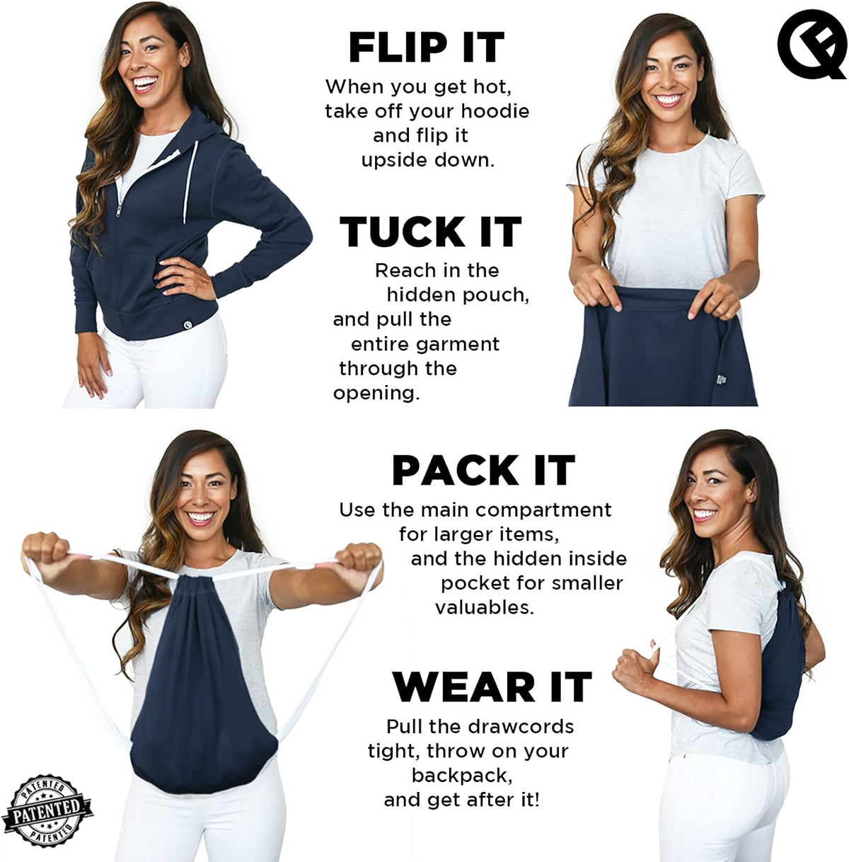 2-In-1 Reversible Backpack Hoodie