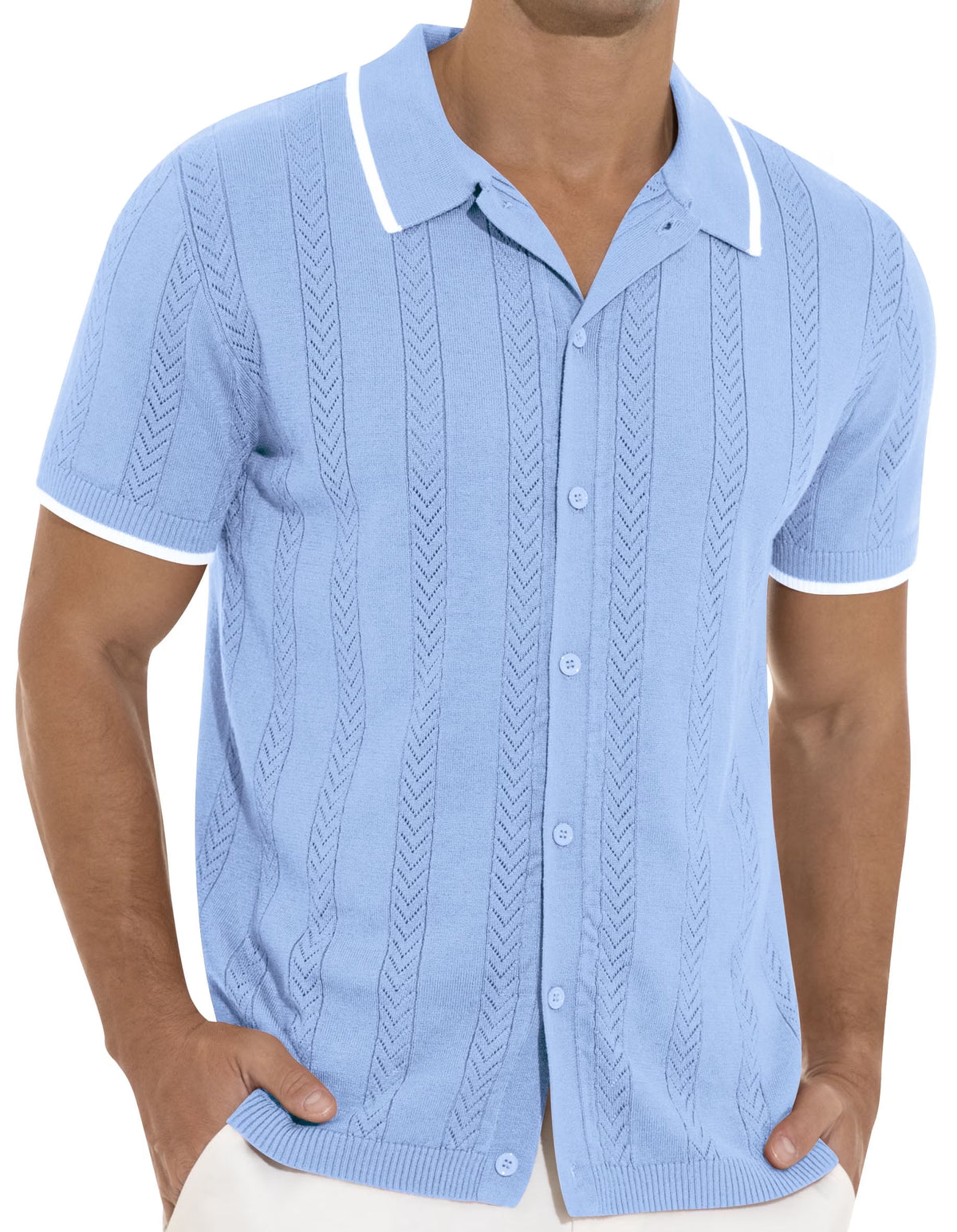 Men'S Casual Short Sleeve Vintage Polo Shirts