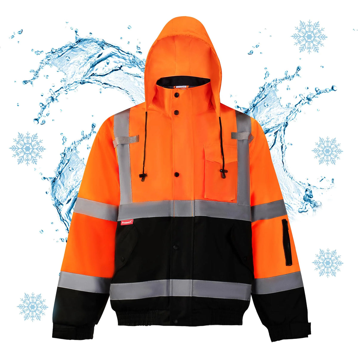 High Visibility Safety Waterproof Bomber Jacket