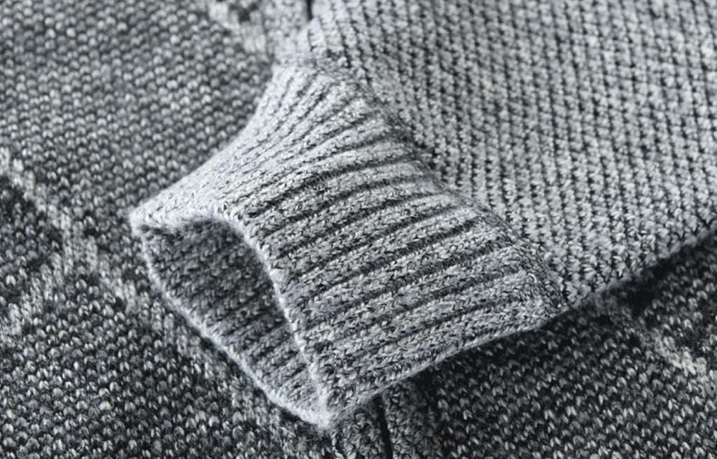 Men Casual Full Zip Sweater