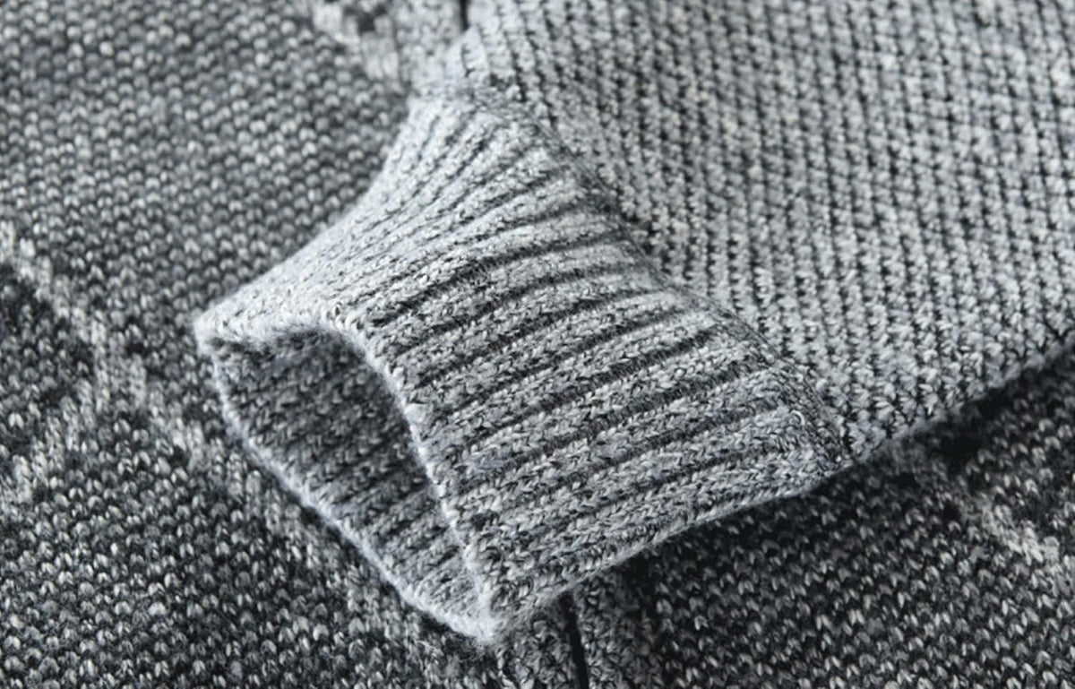Men Casual Full Zip Sweater