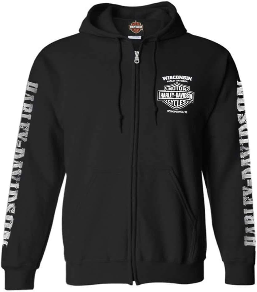 Lightning Crest Full-Zippered Hooded Sweatshirt