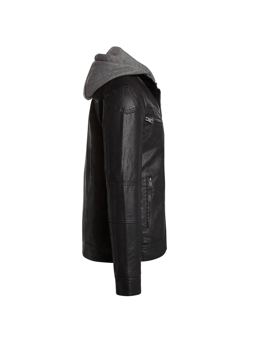 Men Faux Leather Moto Jacket