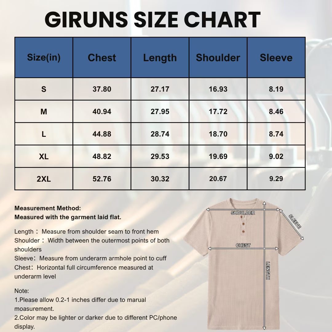 Short Sleeve Waffle Henley T-Shirt
