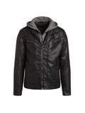 Men Faux Leather Moto Jacket