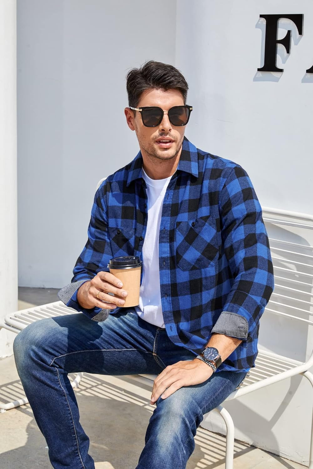 Regular Fit Long Sleeve Casual Flannel Shirts