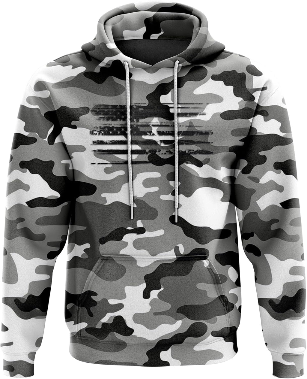 Patriotic Camo Flag Heavyweight Hoodies