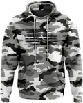 Patriotic Camo Flag Heavyweight Hoodies