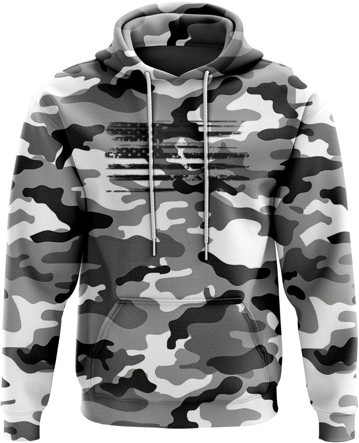 Patriotic Camo Flag Heavyweight Hoodies