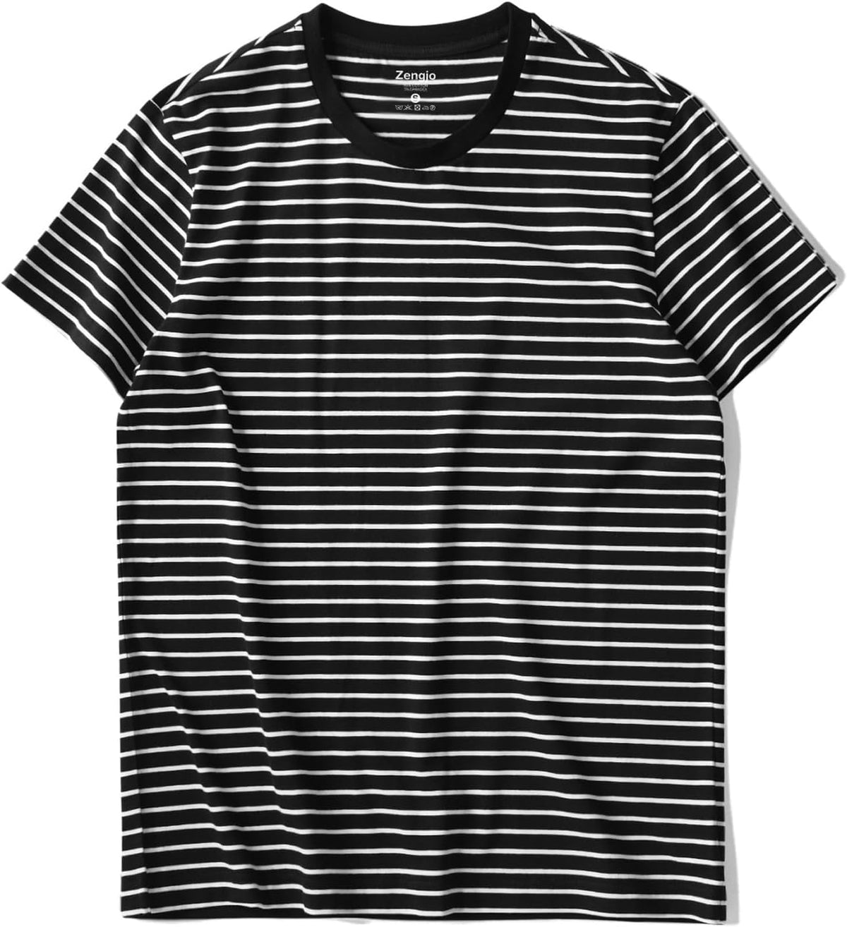 Men Cotton Stretch Crewneck Short Sleeve T-Shirt