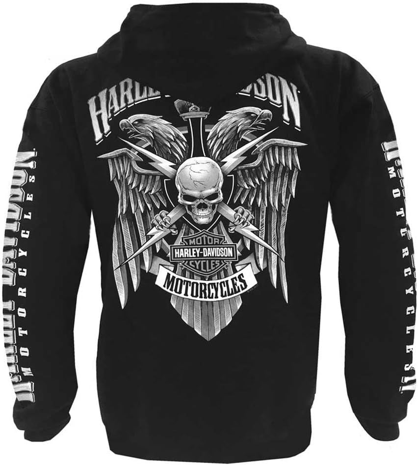Lightning Crest Full-Zippered Hooded Sweatshirt
