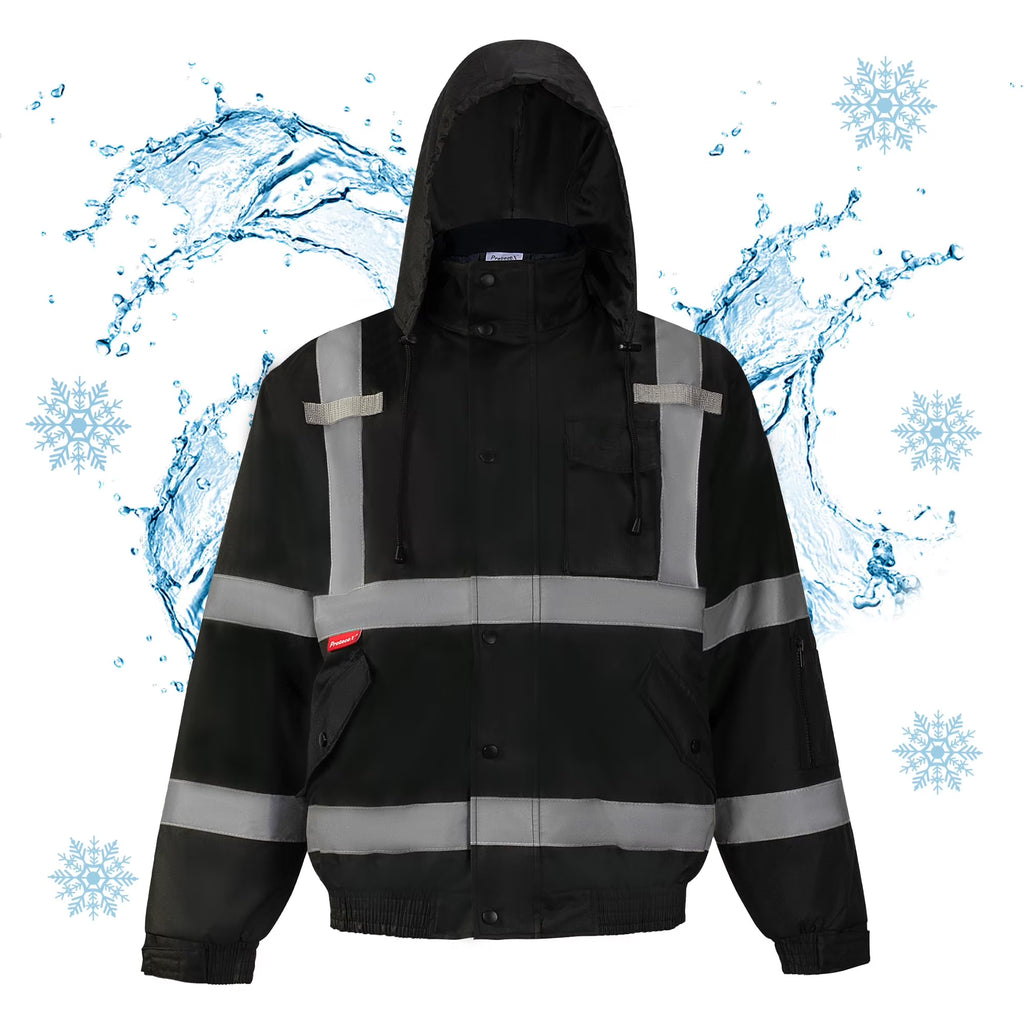 High Visibility Safety Waterproof Bomber Jacket