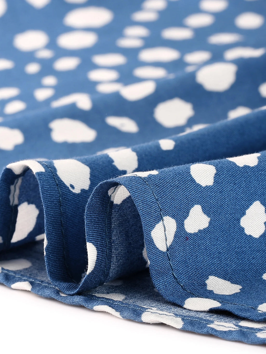 Polka Dots V Neck 3/4 Sleeves Tops