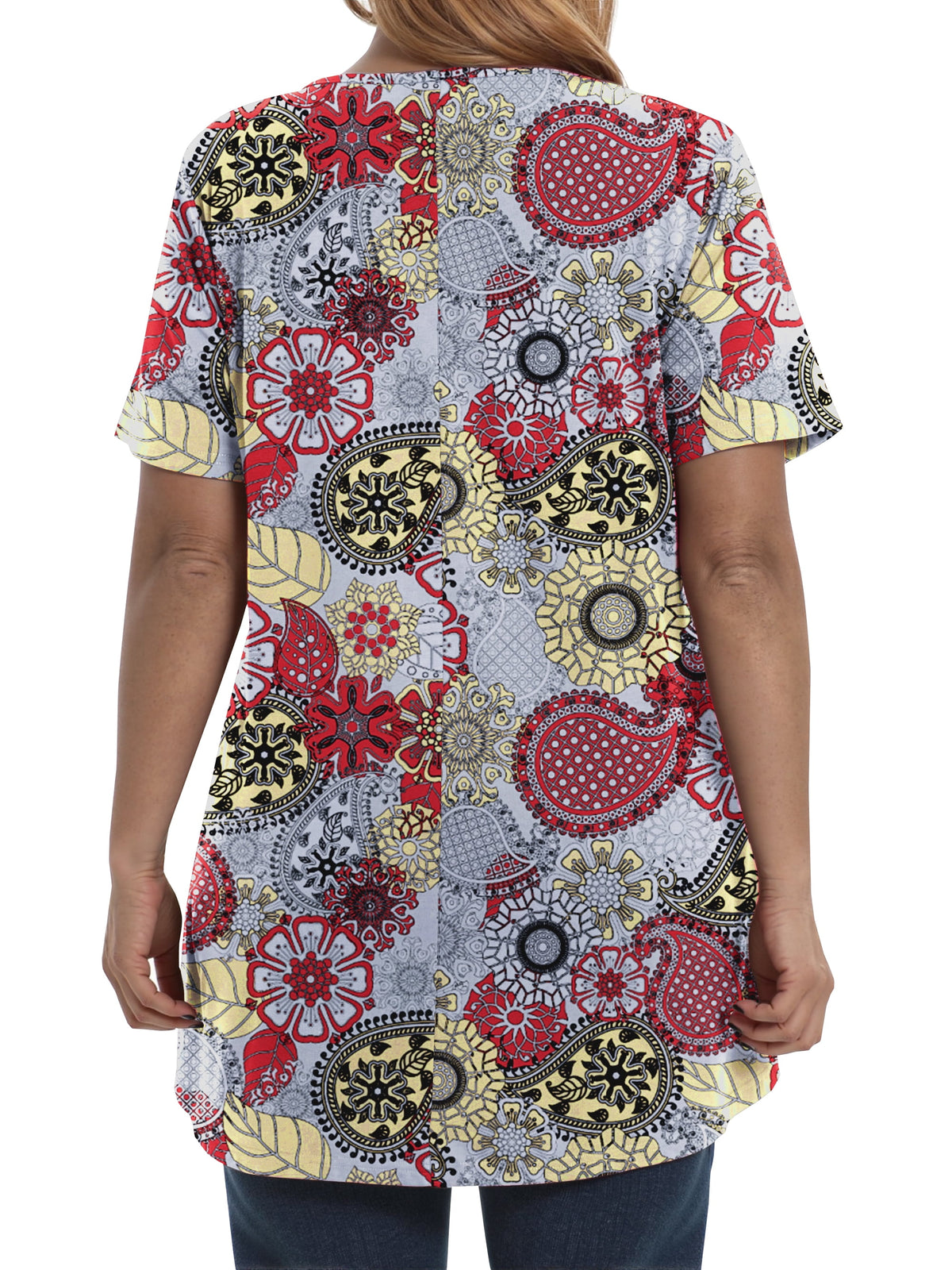 Women Tunic Casual Floral Tops