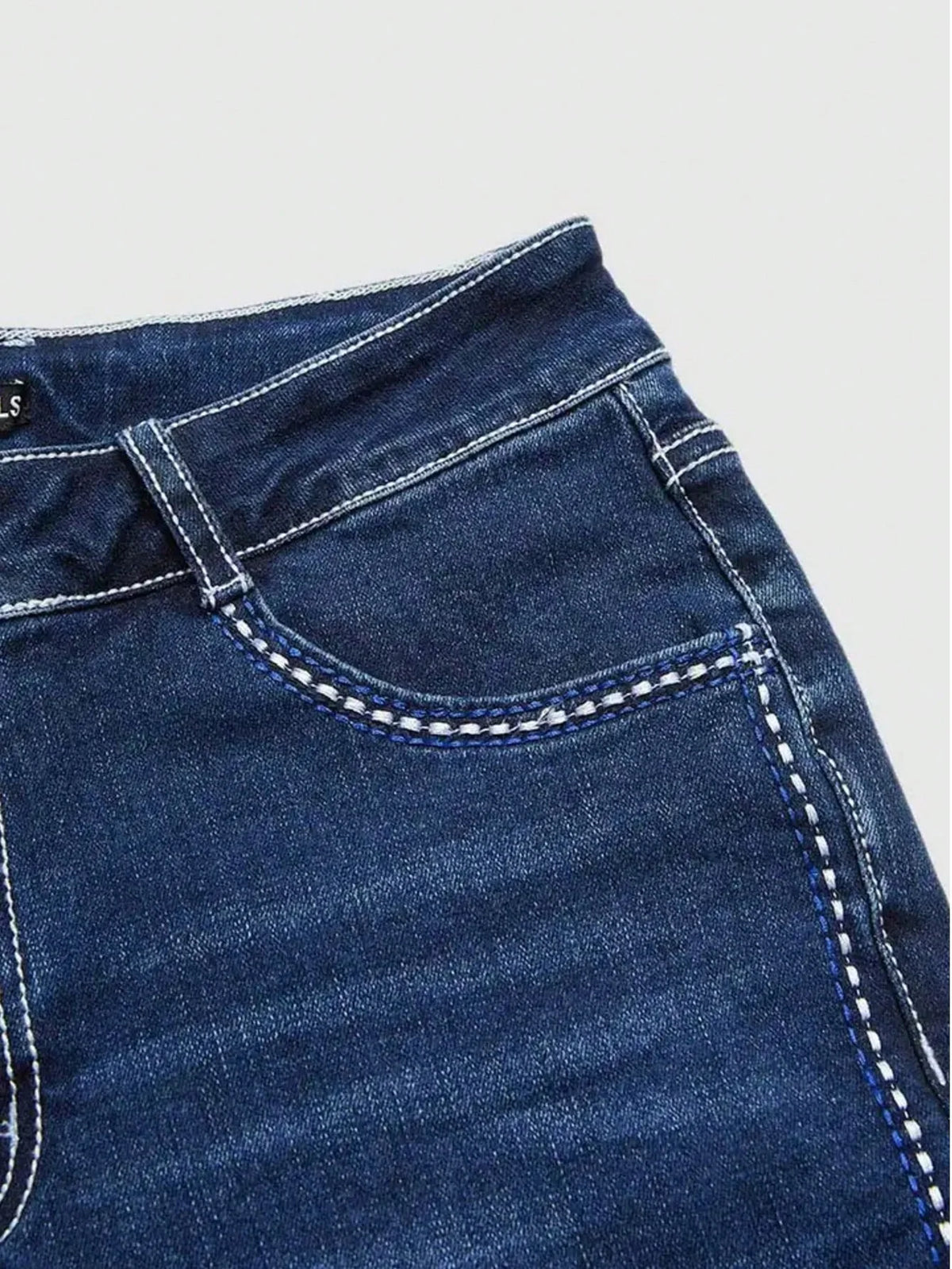Women Embroidered Flare Denim Pants