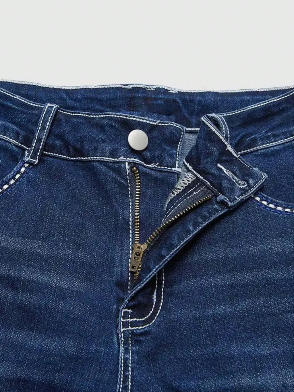 Women Embroidered Flare Denim Pants