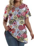 Women Tunic Casual Floral Tops