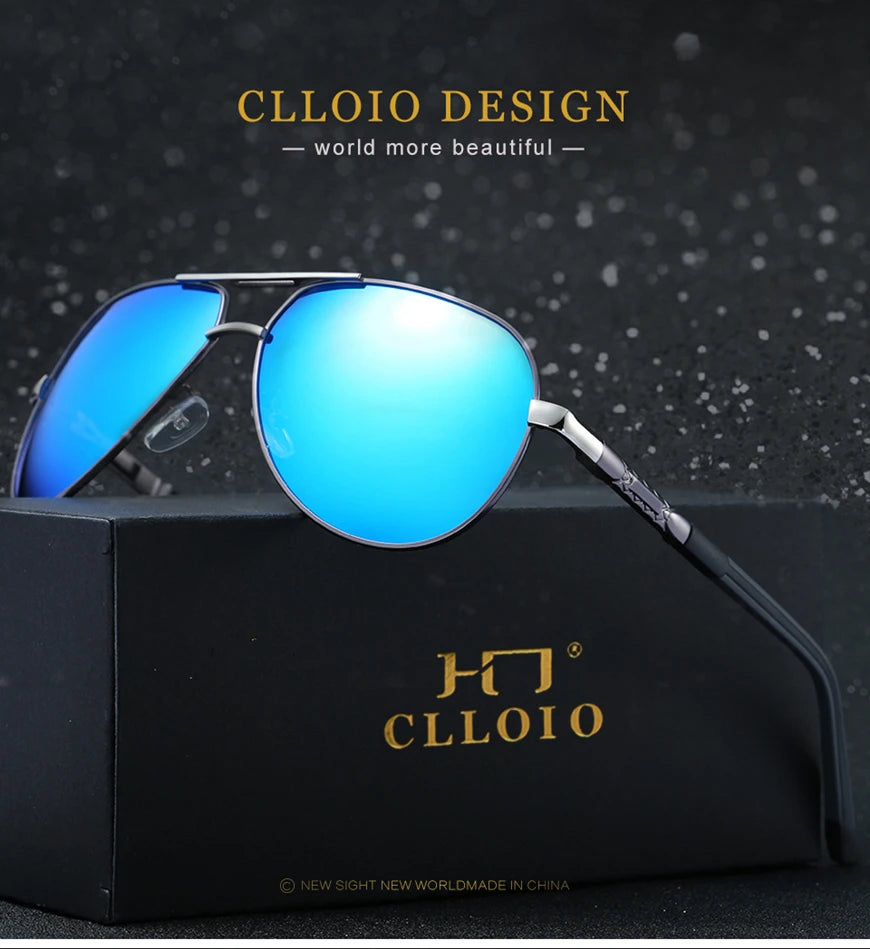 Men Classic Aluminum Polarized Sunglasses