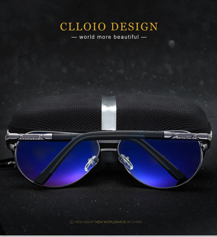 Men Classic Aluminum Polarized Sunglasses