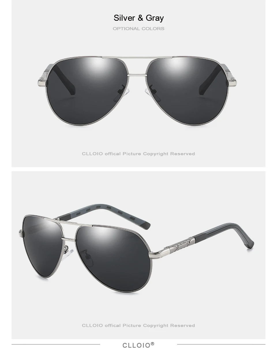 Men Classic Aluminum Polarized Sunglasses