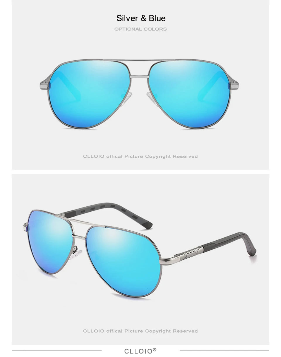 Men Classic Aluminum Polarized Sunglasses
