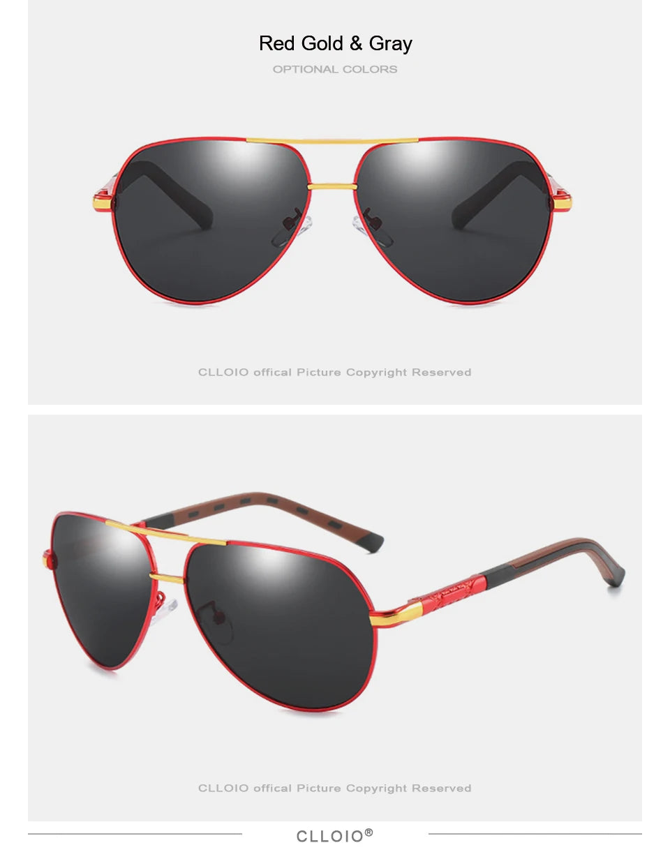 Men Classic Aluminum Polarized Sunglasses