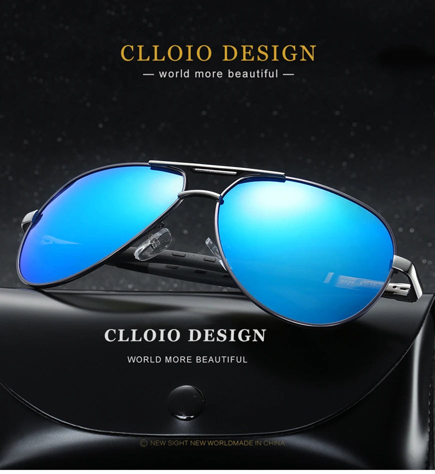Men Classic Aluminum Polarized Sunglasses