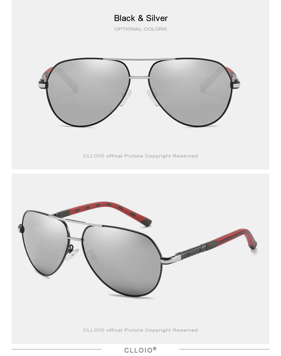 Men Classic Aluminum Polarized Sunglasses