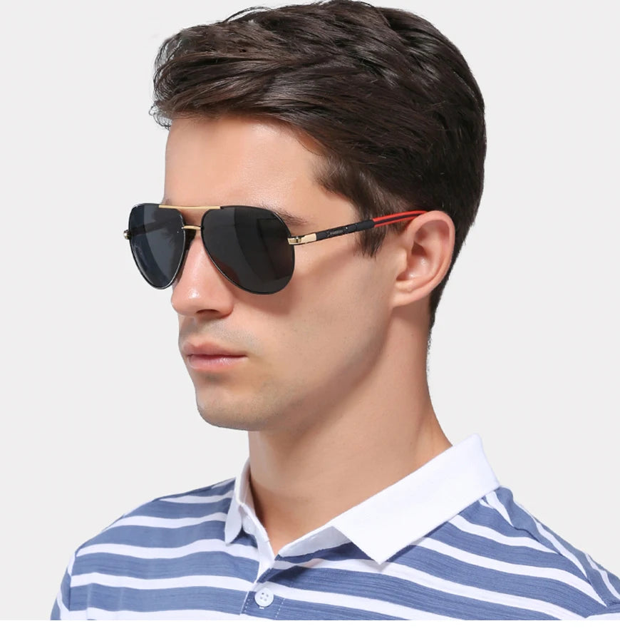 Men Classic Aluminum Polarized Sunglasses
