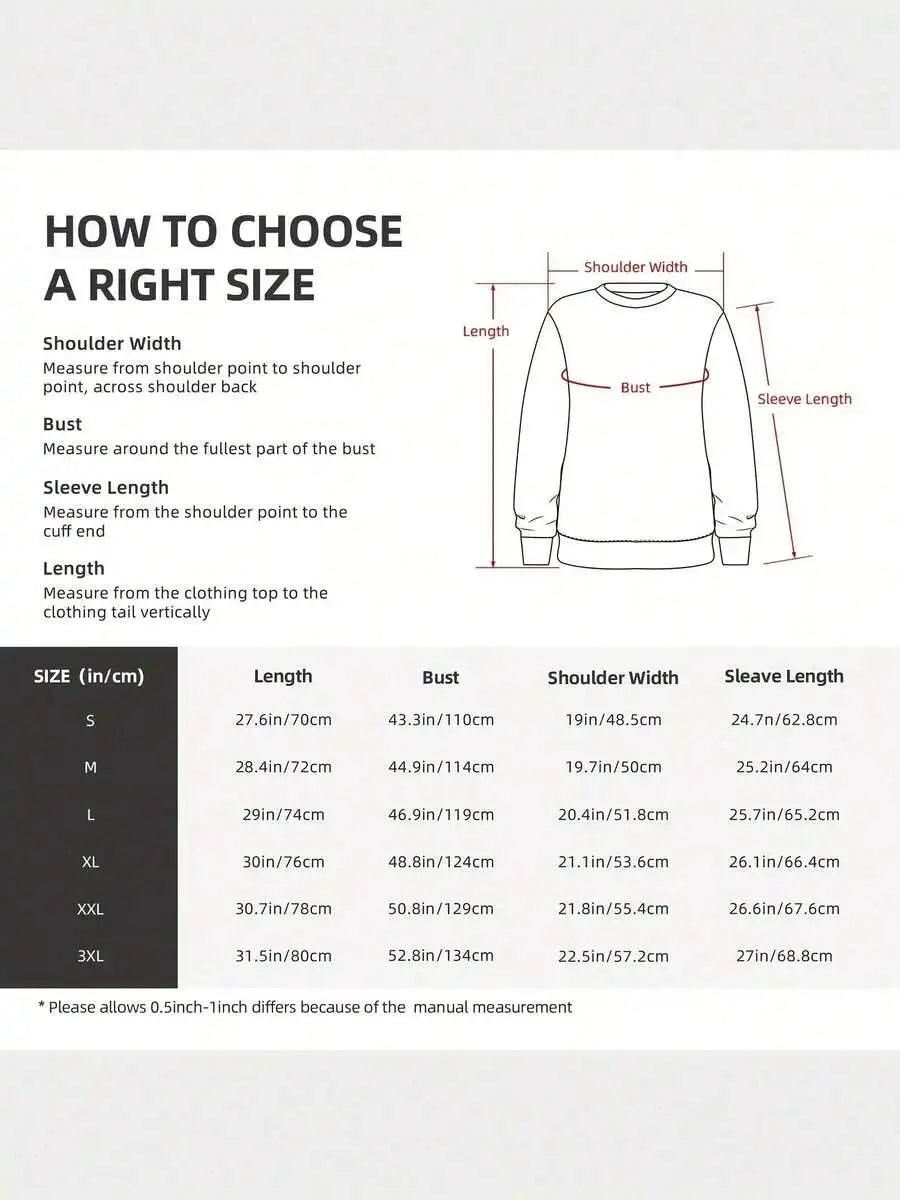 Casual Long‑Sleeve Crew Neck Pullover Sweatshirt
