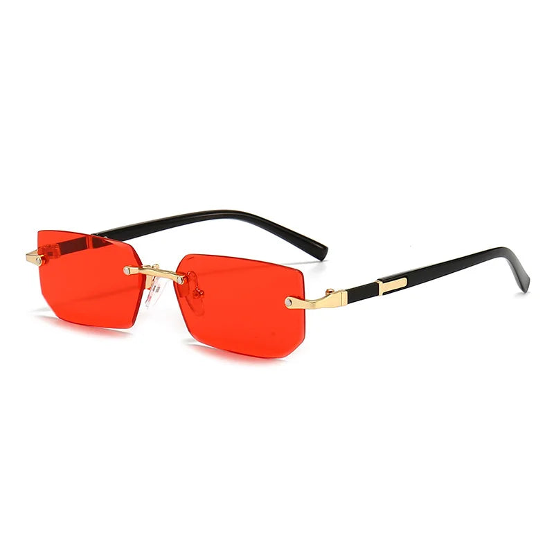 Rimless Rectangle Popular Sunglasses