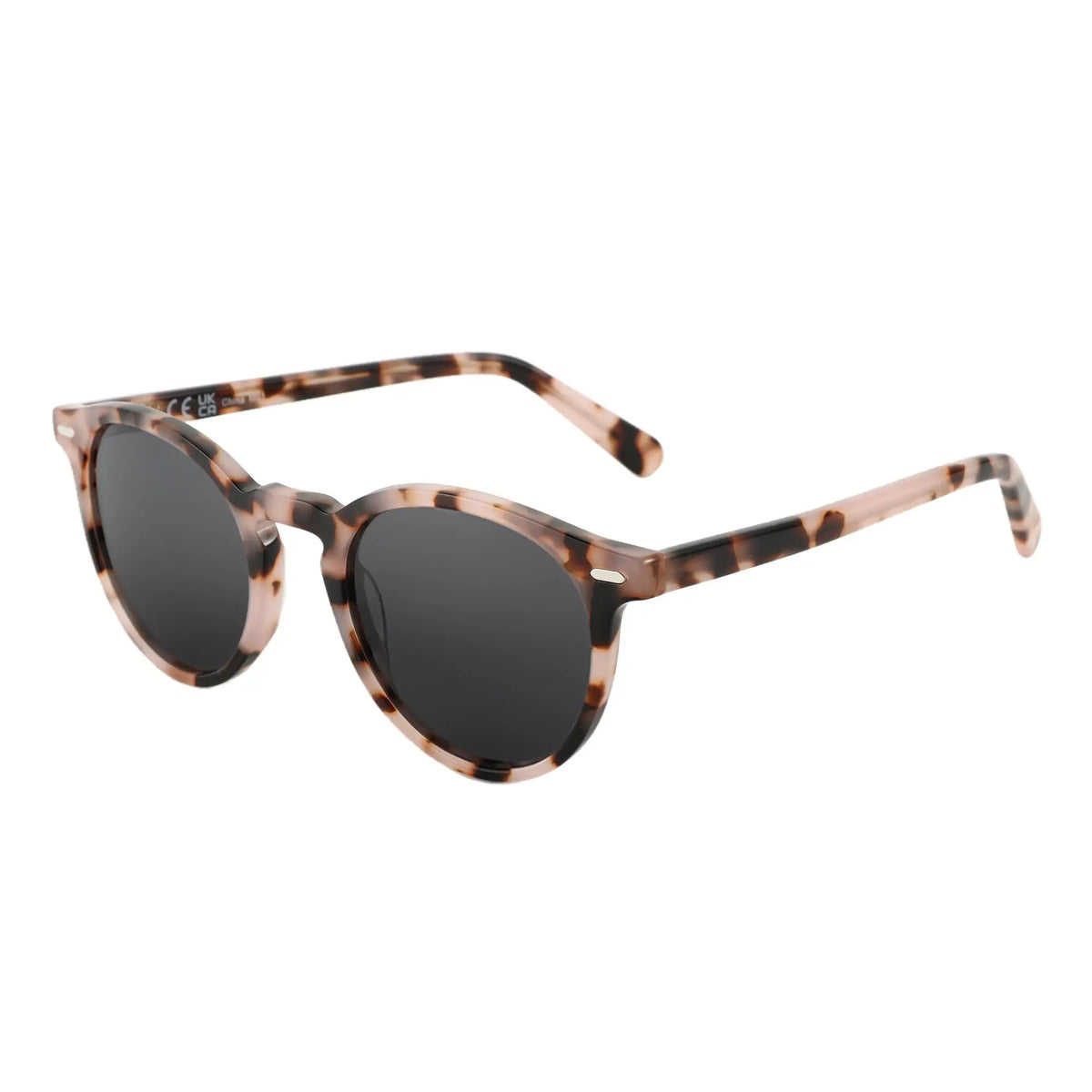 Women Round Polarized Retro Small Sunglasses