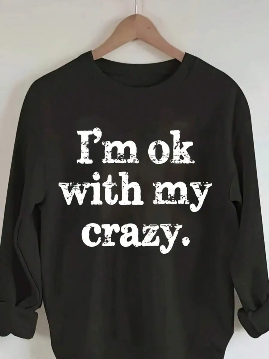 Casual Long‑Sleeve Crew Neck Pullover Sweatshirt