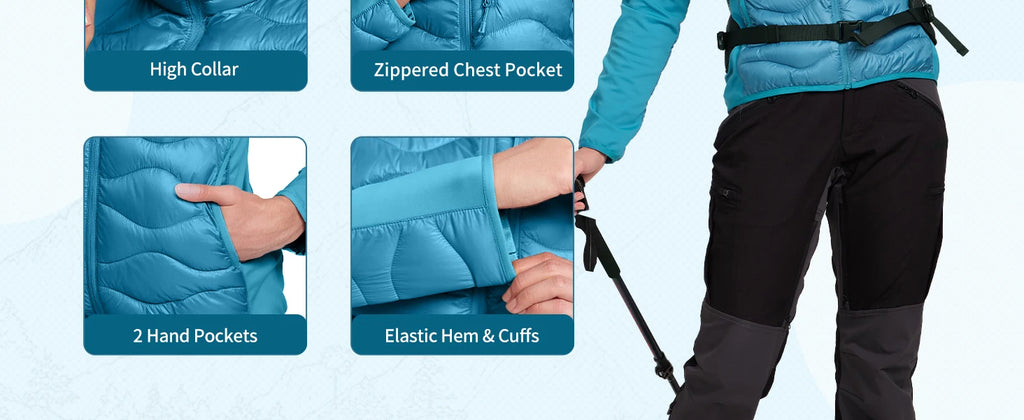Lightweight Insulated Puffer Packable Jackets