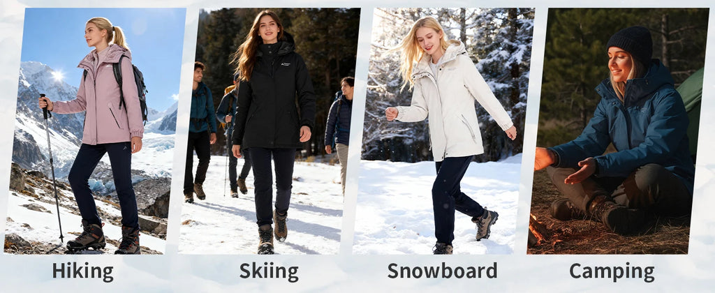 Waterproof Warm Insulated Fleece Lined Jacket