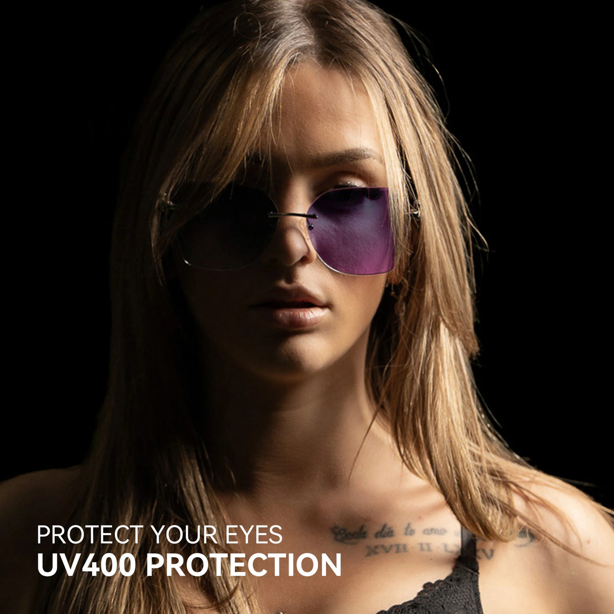 Geometric Diamond Cutting Gradient Sunglasses