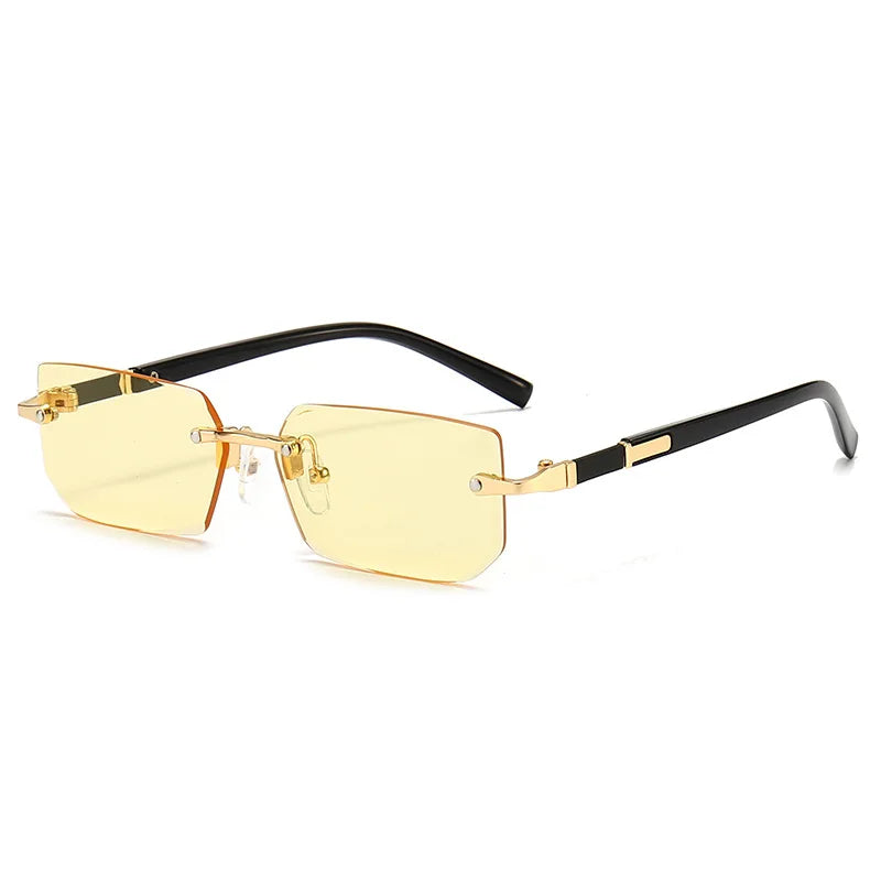 Rimless Rectangle Popular Sunglasses