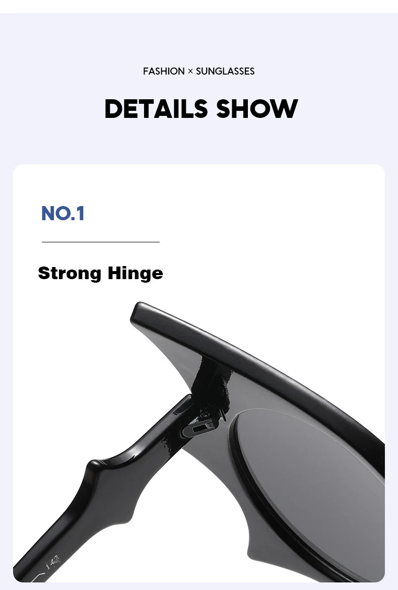 2pcs Bat Shaped Sunglasses