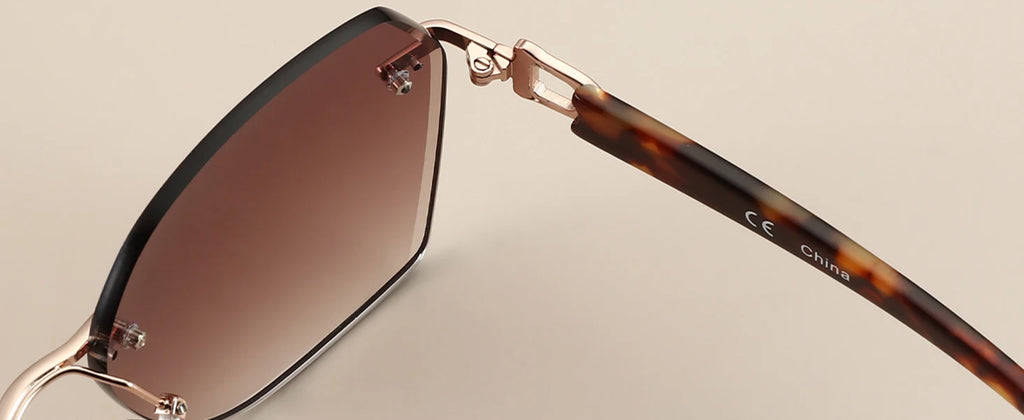 Geometric Diamond Cutting Gradient Sunglasses