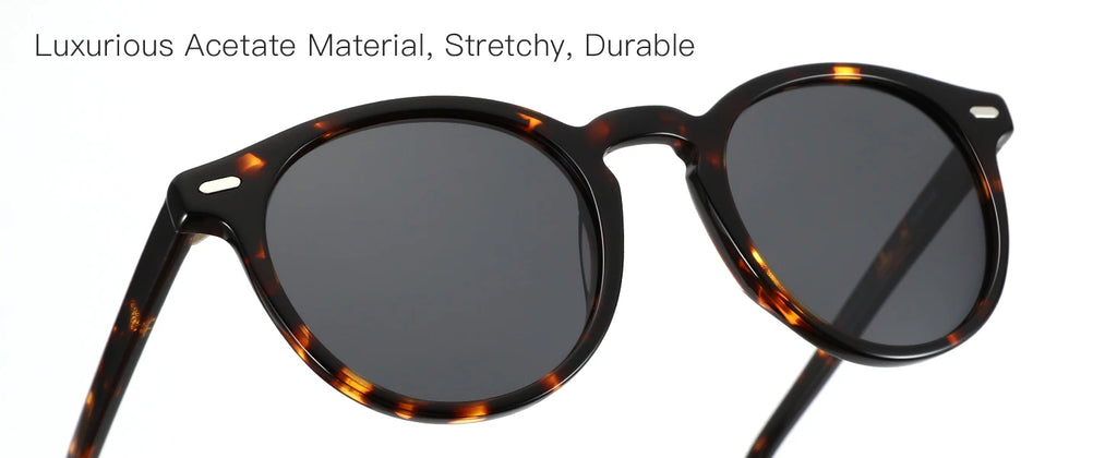 Women Round Polarized Retro Small Sunglasses
