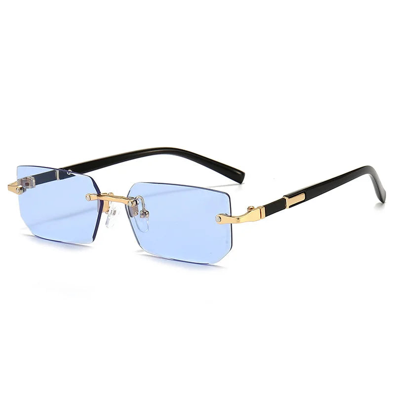 Rimless Rectangle Popular Sunglasses