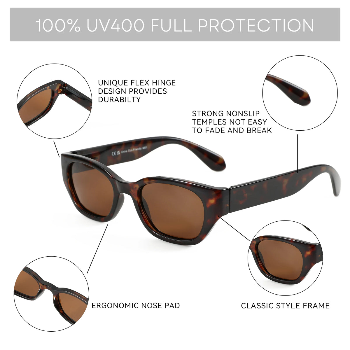 Cat Eye Narrow Retro Sunglasses