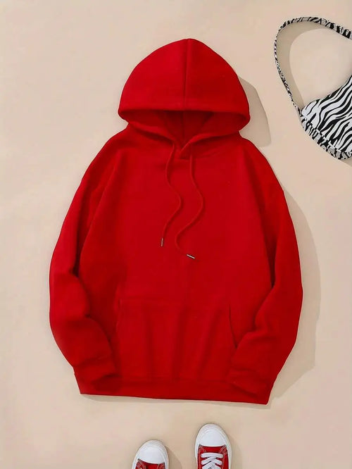 Butterfly Graphic Print Kangaroo Pocket Hoodie