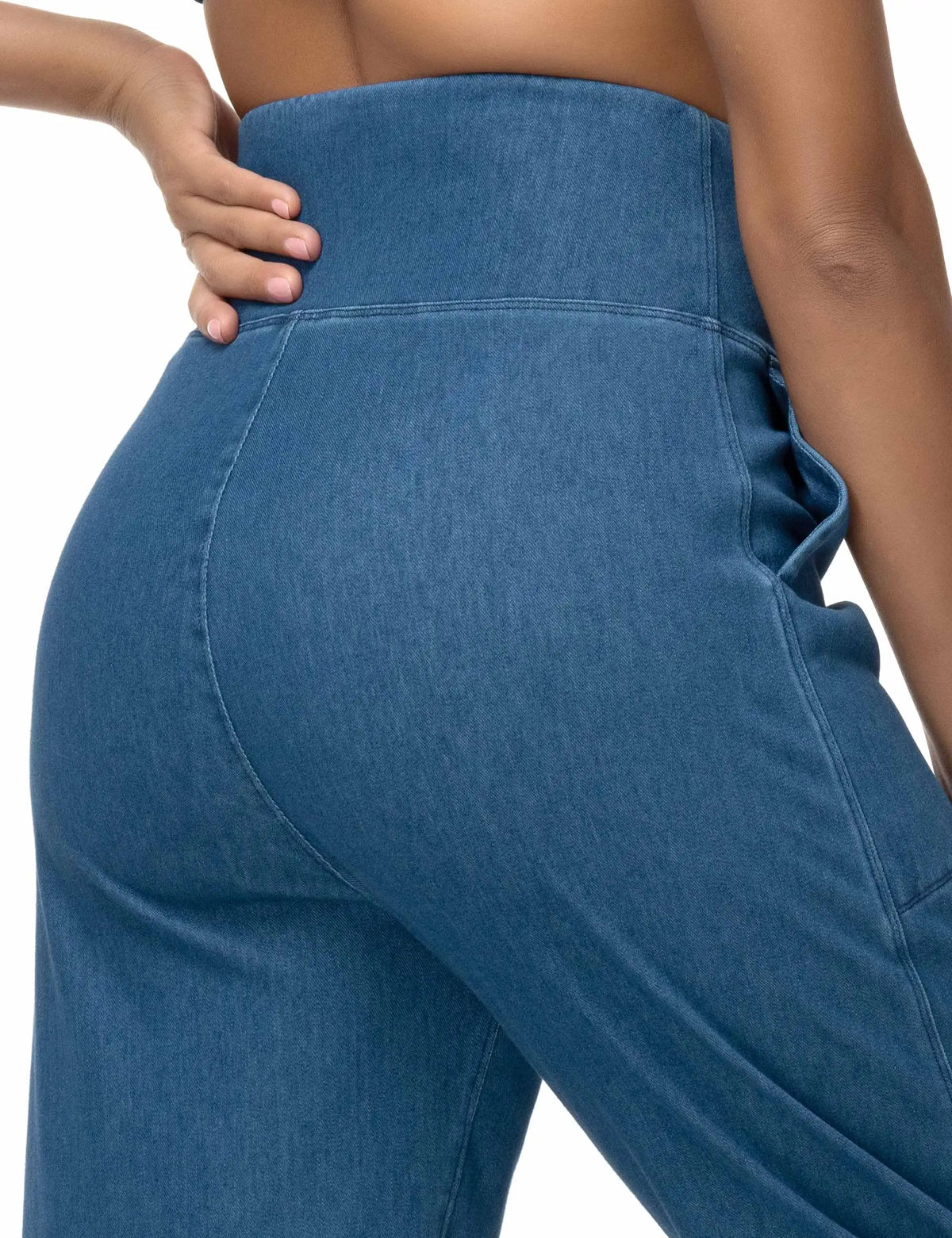 Women High Waisted Denim Joggers Pants