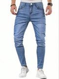 Trendy Slim-Fit Denim Jeans with Stretch