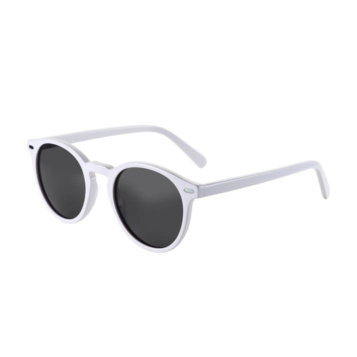 Women Round Polarized Retro Small Sunglasses