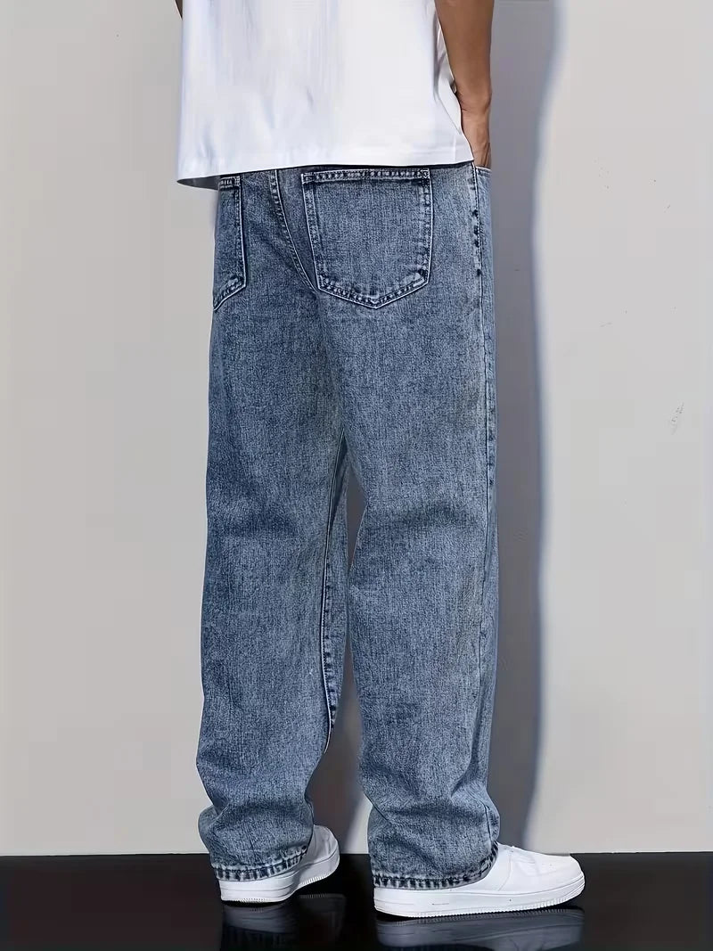 Classic Slim-Fit Stretchy Denim Pants