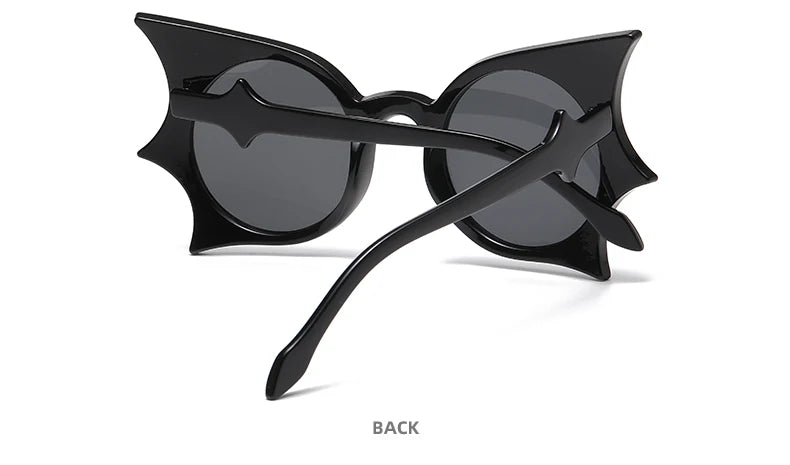 2pcs Bat Shaped Sunglasses