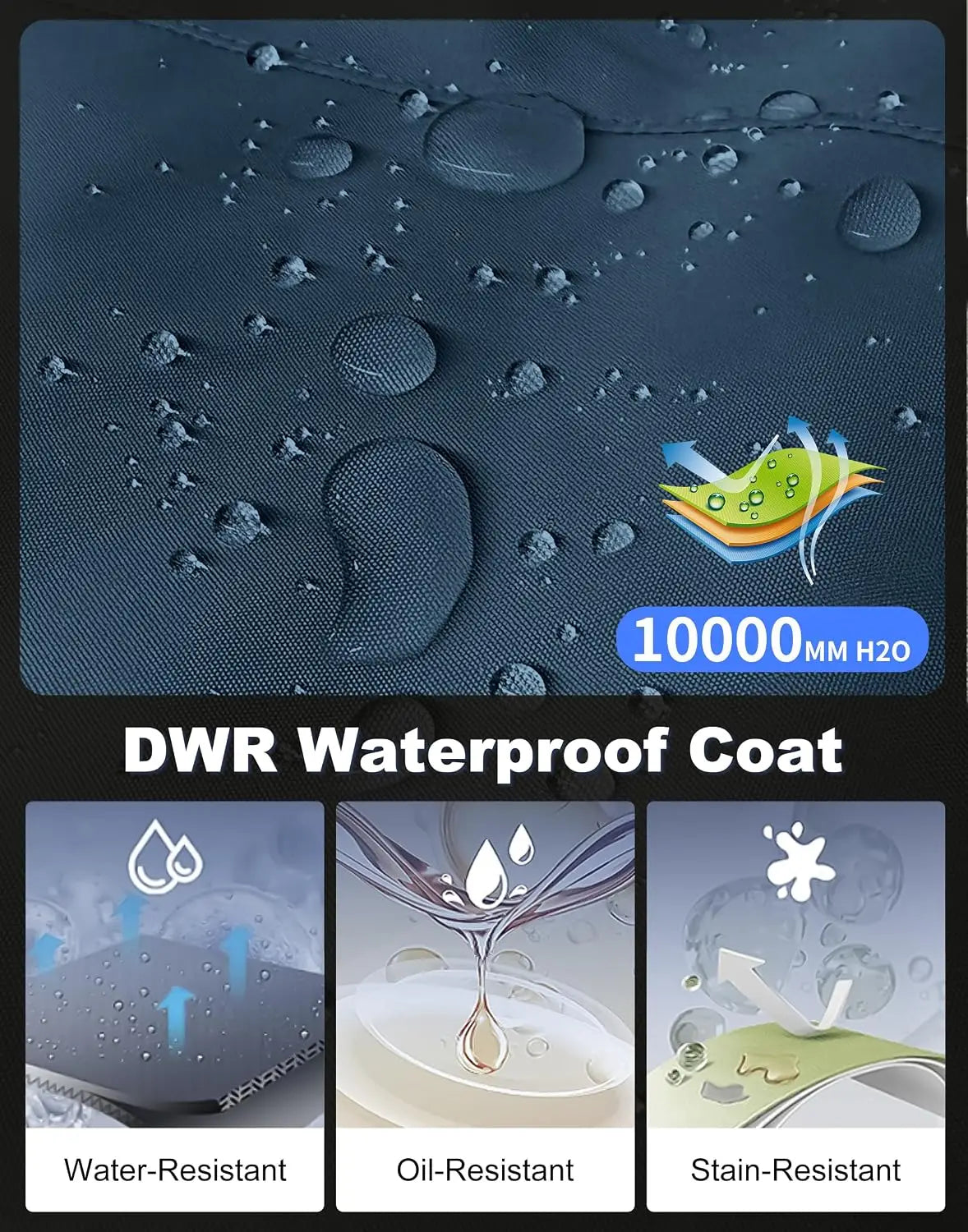 Waterproof Warm Insulated Fleece Lined Jacket